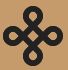 Gold ornamental logo design element on white